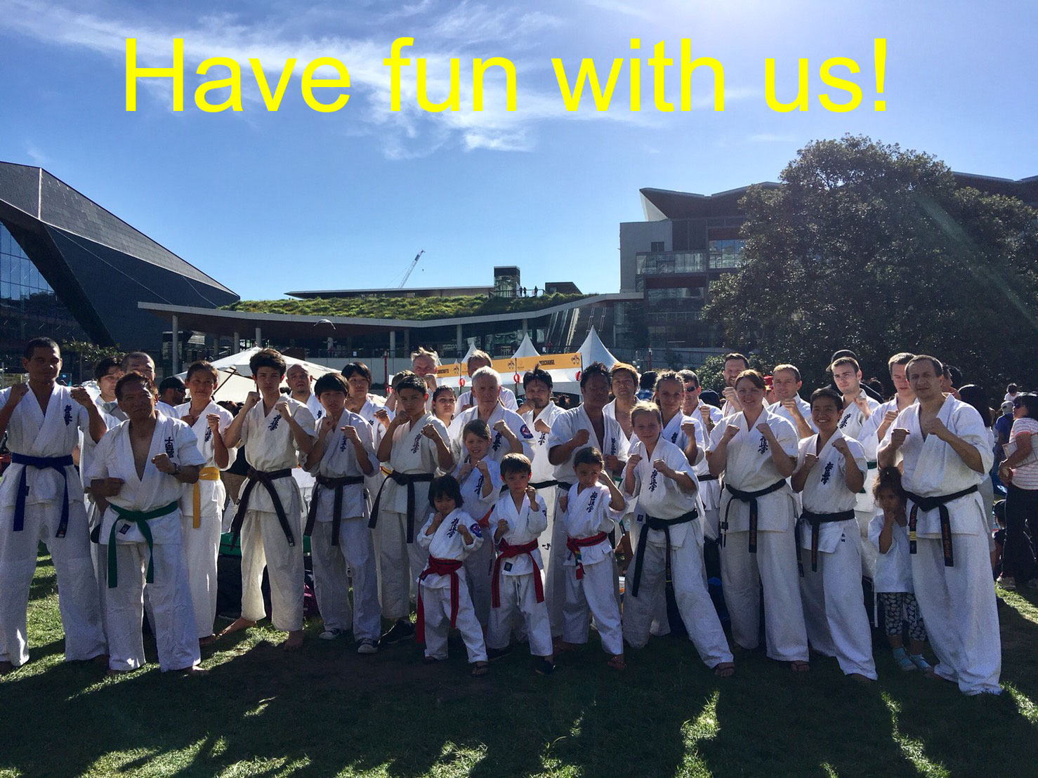 Kyokushin Karate students training at Crows Nest Dojo in Sydney